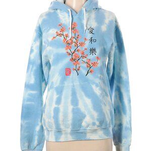 Bowery Supply Company Cherry Blossom Sweatshirt Tie Dye Large